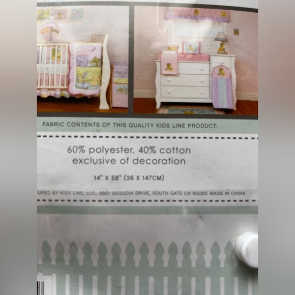 Kids Line Froggie Love Valance. New in package. - Picture 3 of 3